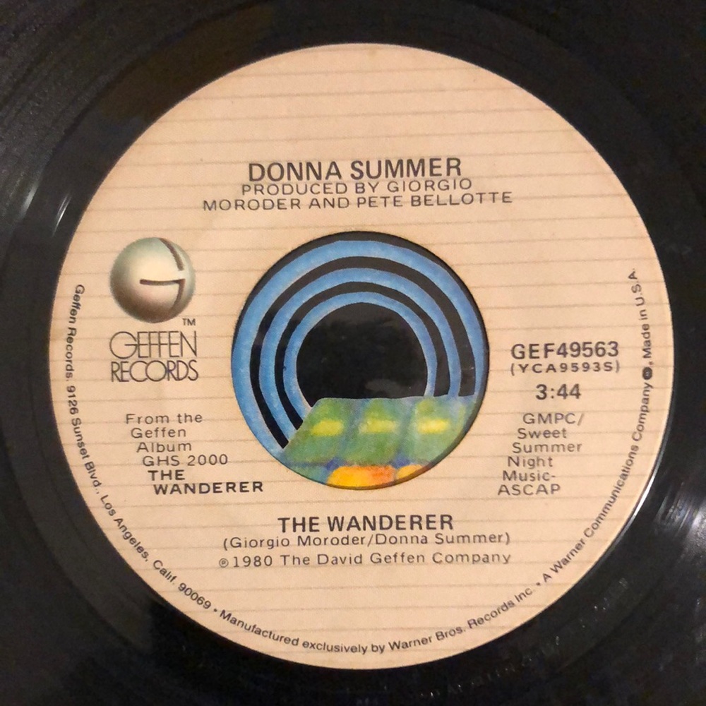 Donna Summer The Wanderer Vinyl 45 Record '80